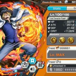 BR404-IOS+Android-3 Ex Meta Max(Sabo+Kuzan+Zoro)+414 Frag+Good Medal+Koby Max+New Nami Max+Garp Max+Jabra+Egghead Zoro+Kaku+Oden+Pacifista+Dorry+Sanji+Lilith 2